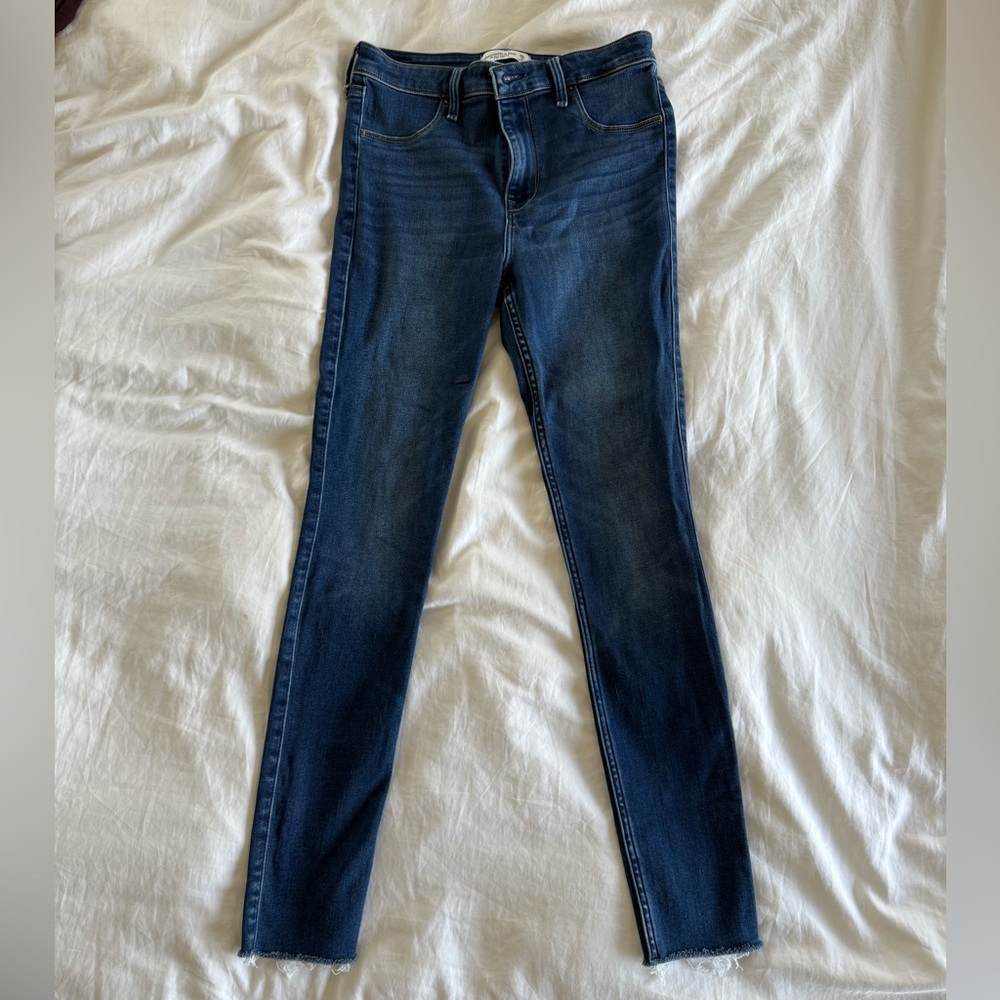 Abercrombie & Fitch Jean Legging High Rise, Raw Hem